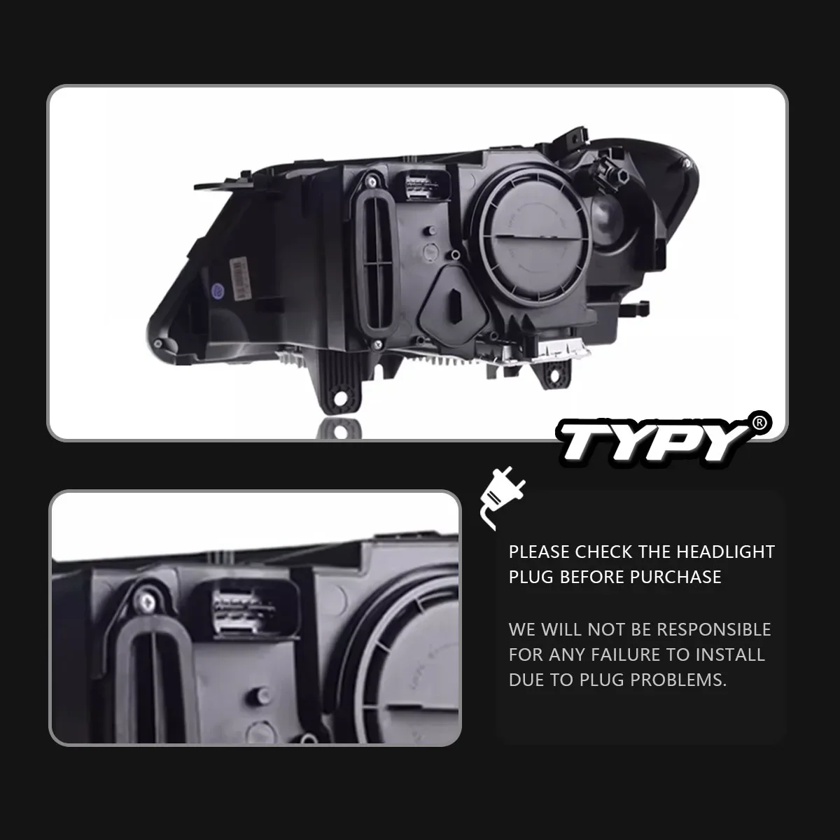 

TYPY Car For BMW X3 F25 Headlight 2010-2013 Upgrade Modified to New DRL Dynamic Turn Signal LED Headlight Auto Accessories