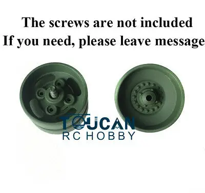 One Pair HENG LONG 1/16 Leopard2A6 Green Plastic Idler Wheels For Tank 3889 TH00426-SMT4