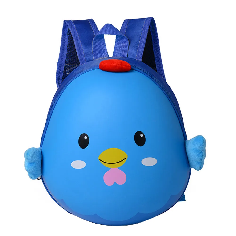 子供用、幼児用、幼稚園児向けの、かわいい鶏のキャラクターが描かれたミニショルダーバッグ。軽量のeva素材を使用し、肩紐は長さ調節可能。大容量。