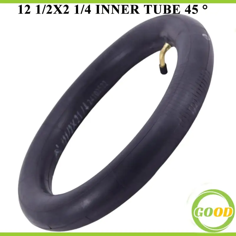 Electric scooter inner tube 12 1/2x2 1/4, 45 degree bend valve stem