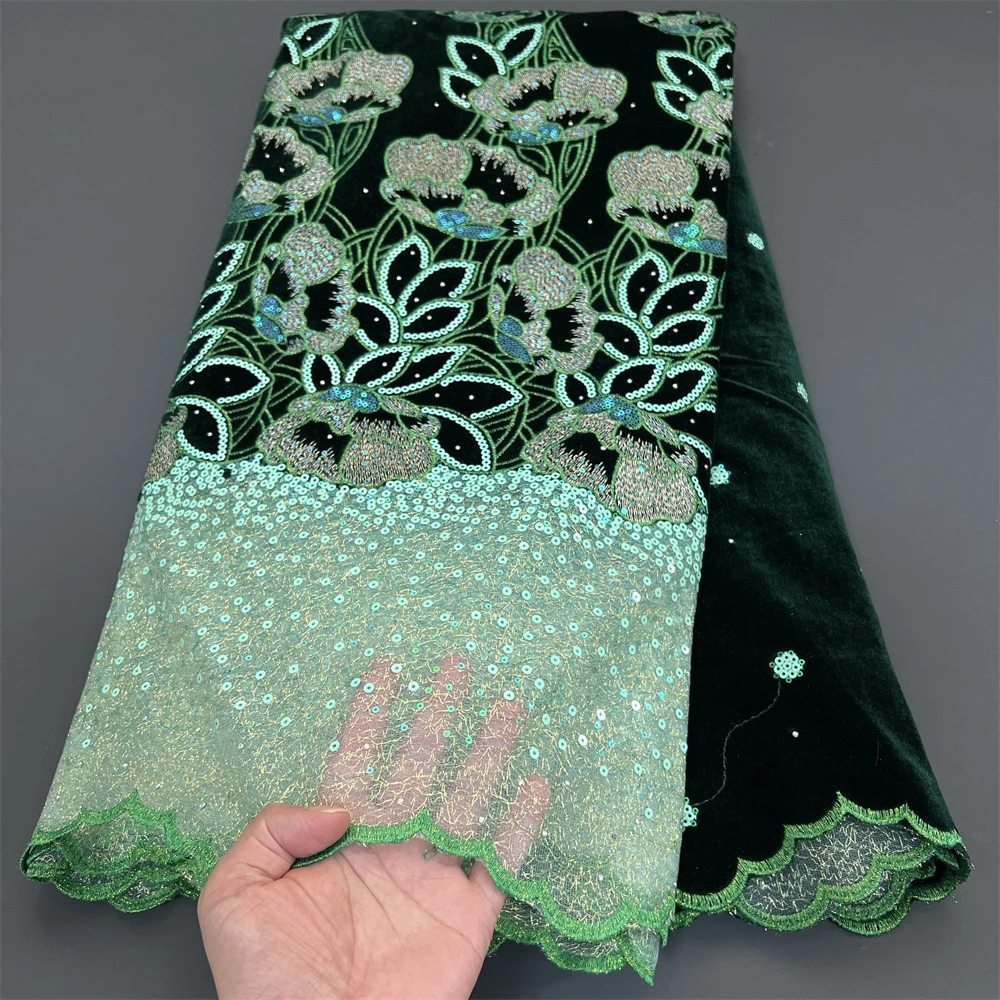African Nigerian Tulle Lace Fabric,High Quality，Sequins EmbroideryBeaded, French GuipureWedding Party Dress, 5Yards, 2026