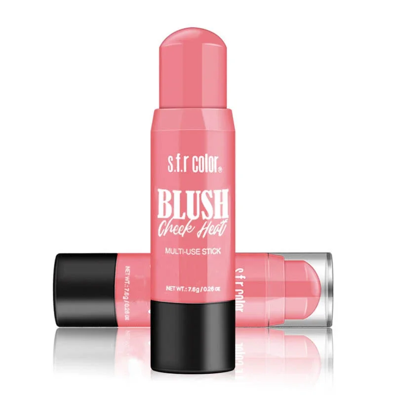 4 Kleuren Blush Stick Matte Face Blusher Lichtgewicht Langdurige Natuurlijke Rouge Contour Crème Blusher Cosmetica Face Make-Up