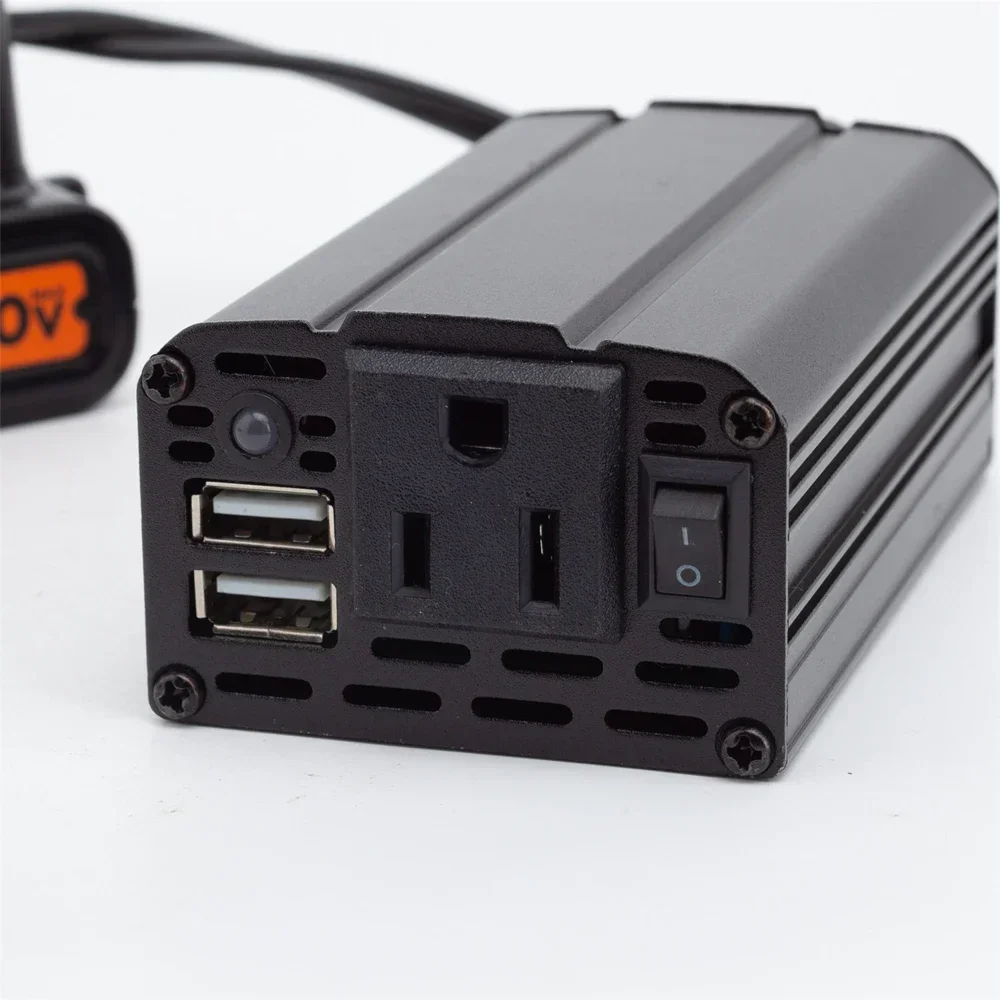 For BLACK+DECKER/Porter Cable/Stanley 18V lithium battery inverter Built-in switch and USB interface