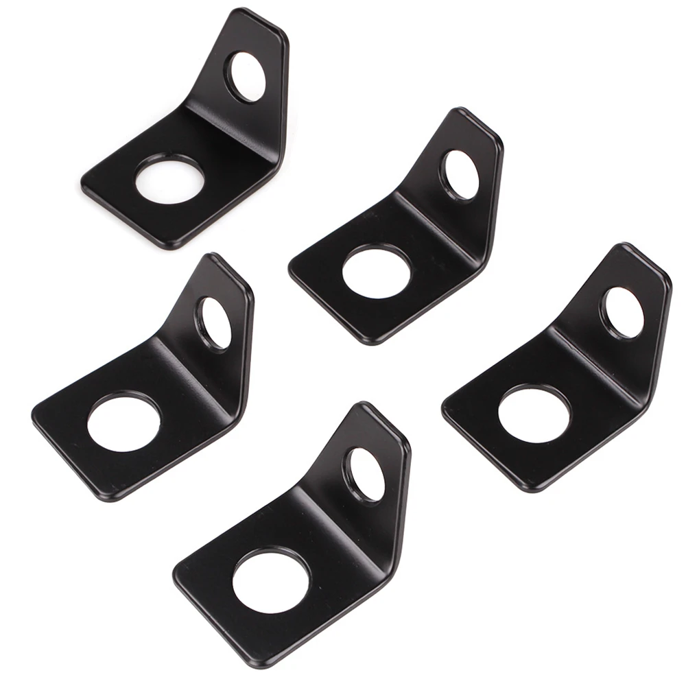 

Universal 90 Degree L-Bracket Racing Harness Mount Kit 4 Point Seat Belt Anchor Plate Hardware 5PCS