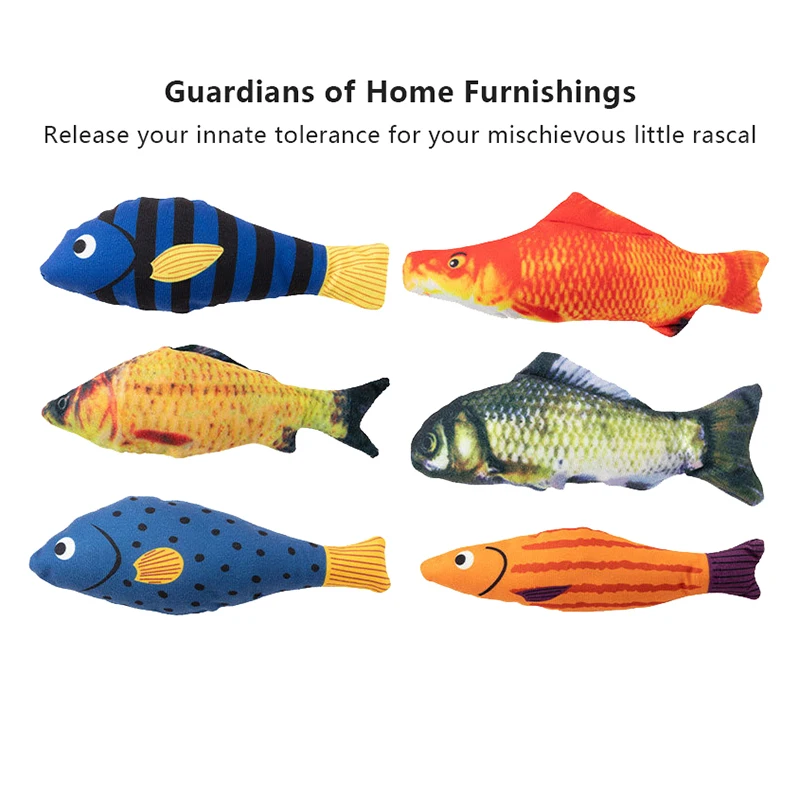 Pet Supplies Simulation Fish Cat Toys Catnip Fish Relieve Boredom Bite Resistant Funny Cat Artifact Simulation Sound Fish Toys