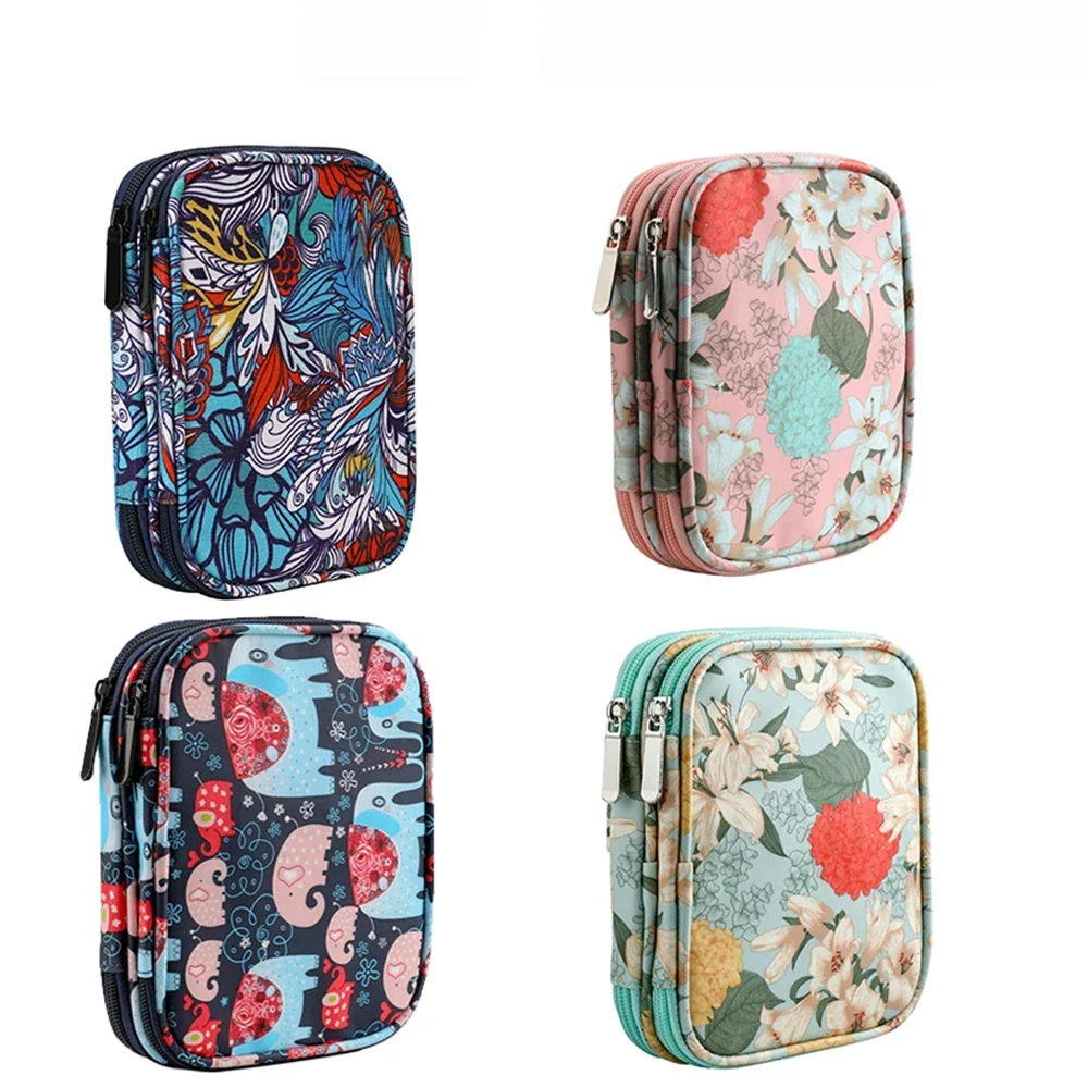 Hand-Knitted Tool Kit Wool Crochet Bag Short Crochet Storage Empty Bag Scarf Needle DIY Knitting Storage Bag