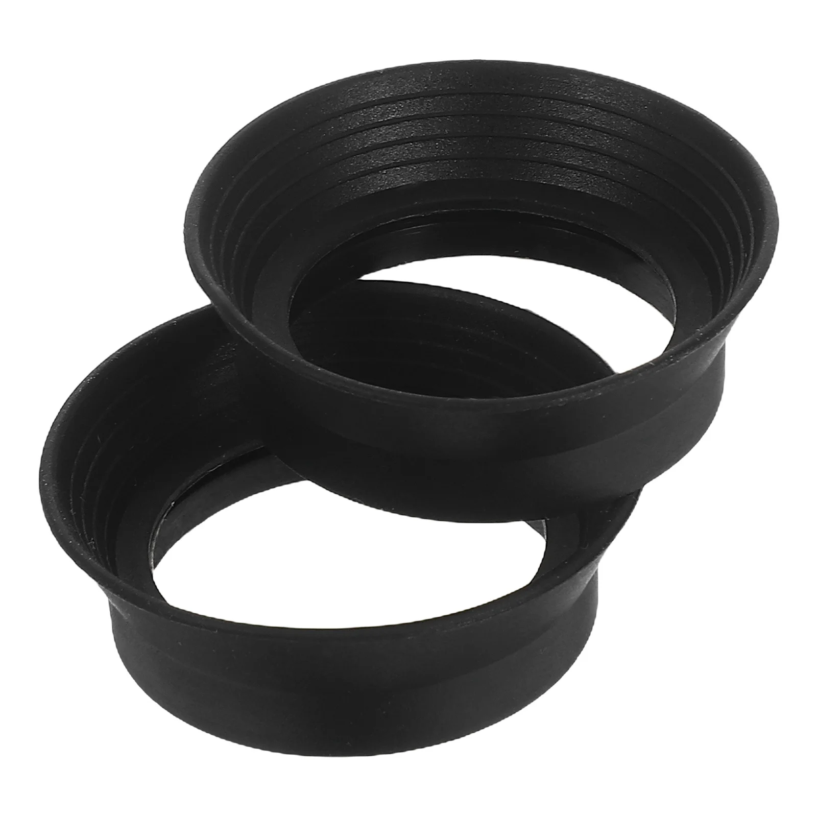 2 pçs microscópio ocular capa redução de interferência de luz fácil instalar telescópio estéreo ocular protetor escopo capa