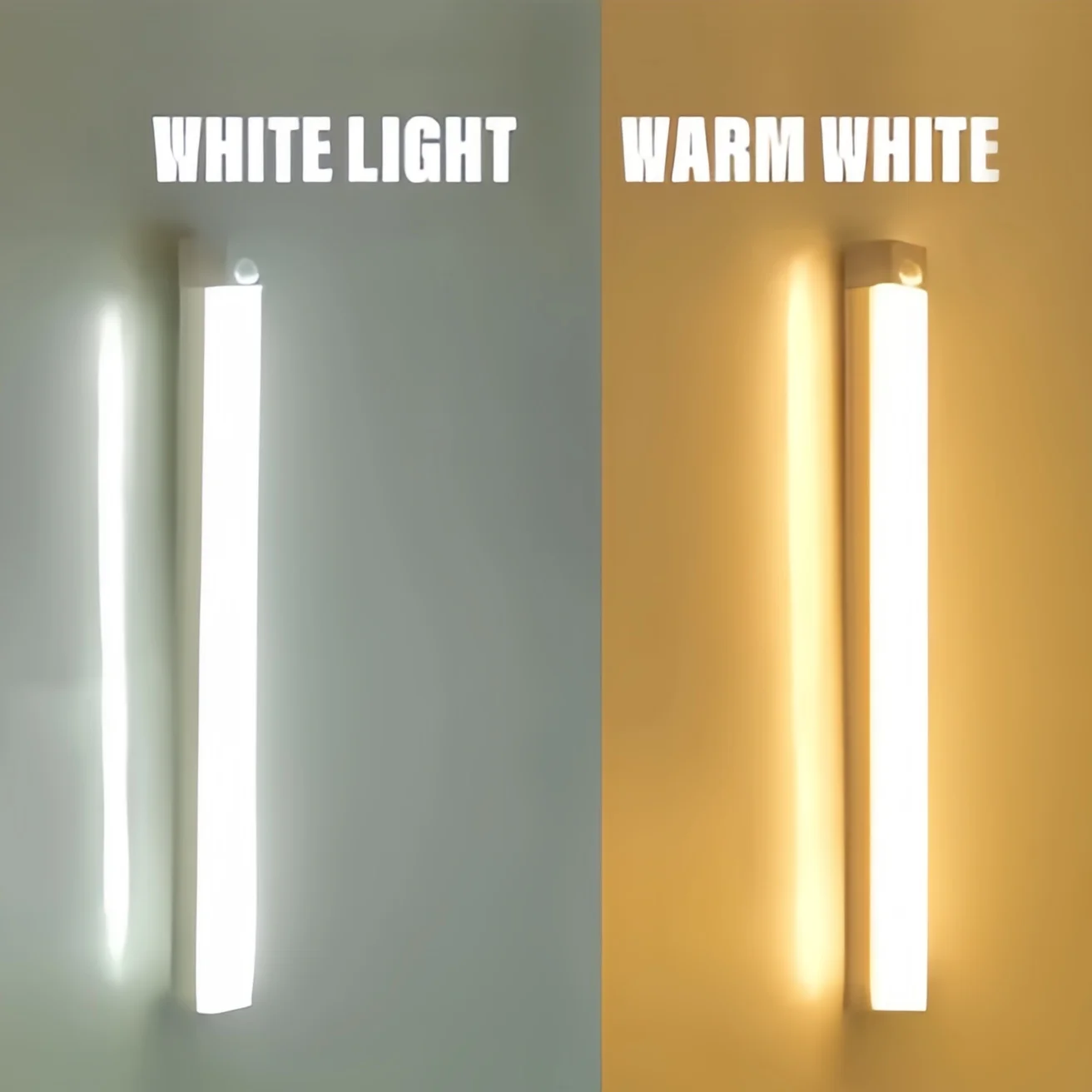 10cm USB Rechargeable Motion Sensor LED Bar Lamp Magnetic Closet Wardrobe Cabinet Detector Night Light for Kitchen Bedside Aisle