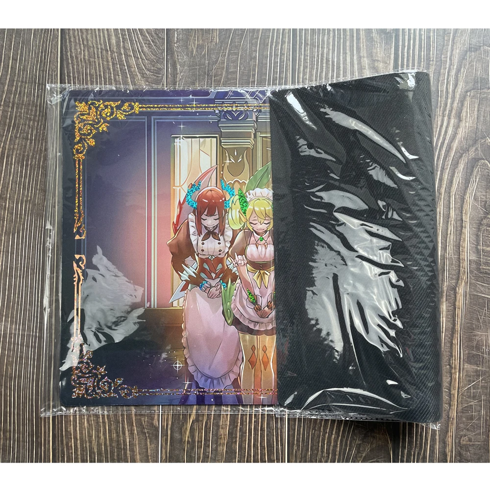 Yu-Gi-Oh Holographic Playmat Dragonmaid Mat Card Pad Laser Glitter YGO KMC TCG YuGiOh Mat-73