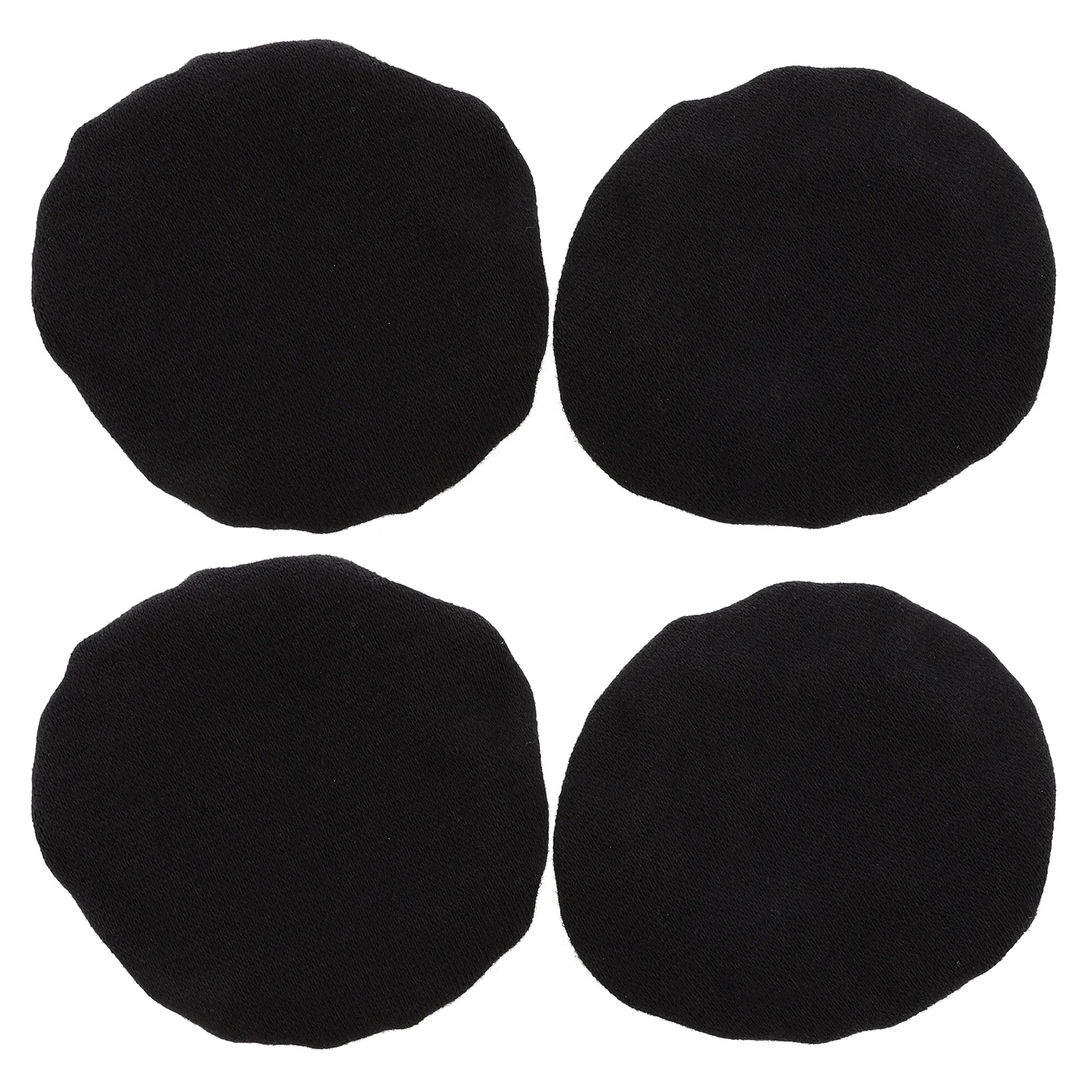 4Pcs Headphone Cover Dustproof Stretch Black Small Size Cloth Ear Cup Protective Accessory for 6 8 5Cm Diameter Headset Hygiene