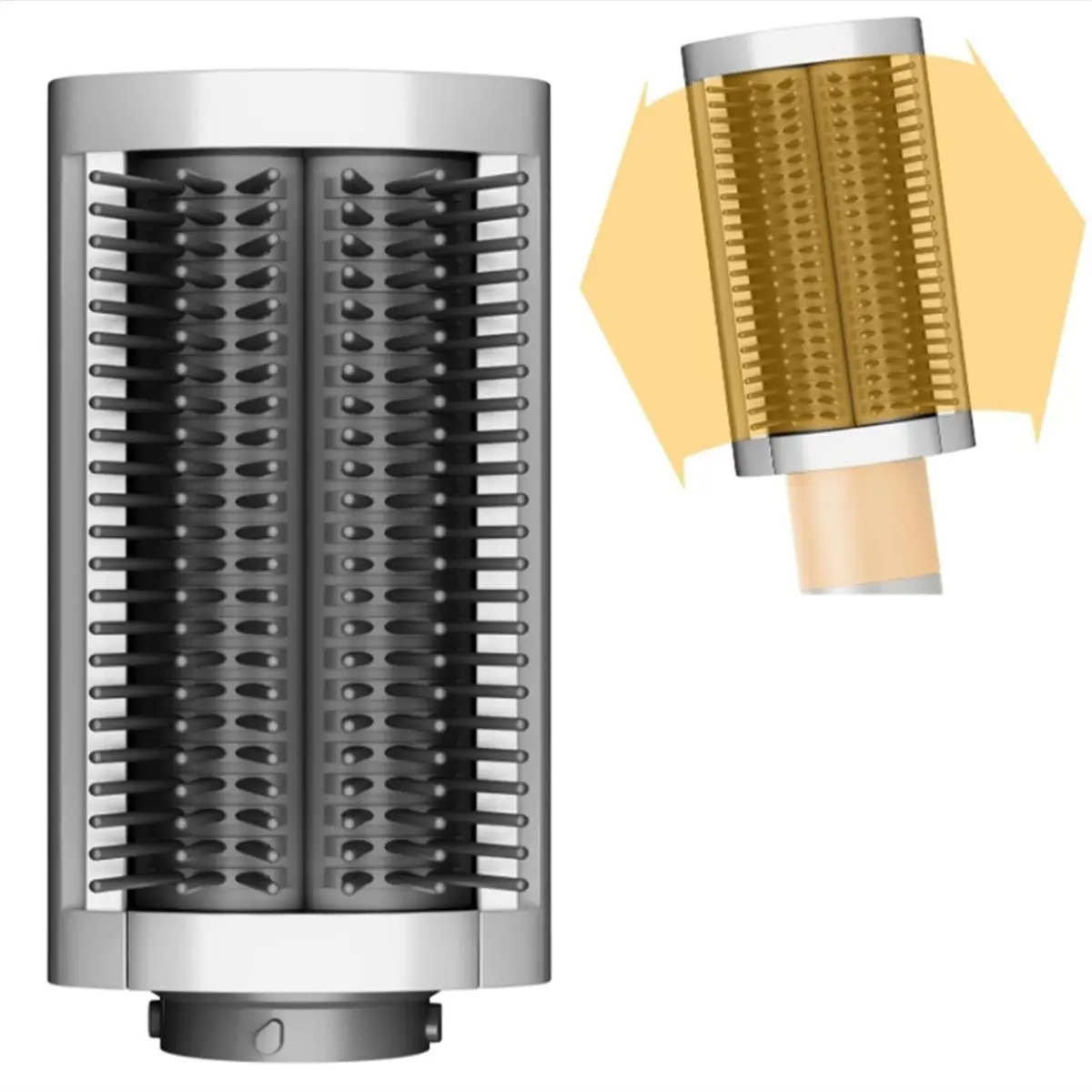 Big Discount Firm Smoothing Brush for Dyson Airwrap, Hair Stying Drying Comb for Frizee-Prone Hair to Smoothing and Straight