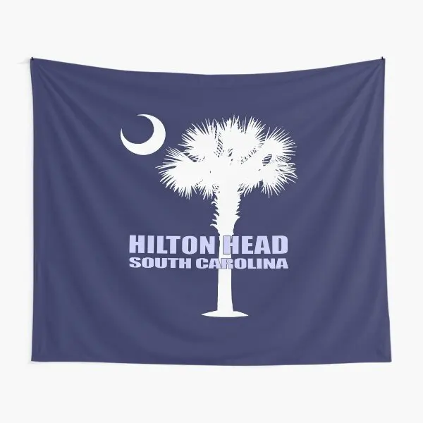 Hilton Head Sc P C  Tapestry Decoration Art Travel Towel Blanket Beautiful Bedspread Colored Living Printed Wall Home Mat