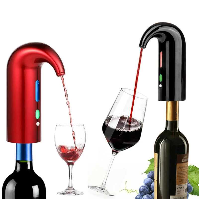 Electric Wine Decanters Smart Wine Pourer USB Charging Auto Drinks Dispenser Quick Automatic Red Wine Aerator Supplies Bar Tools