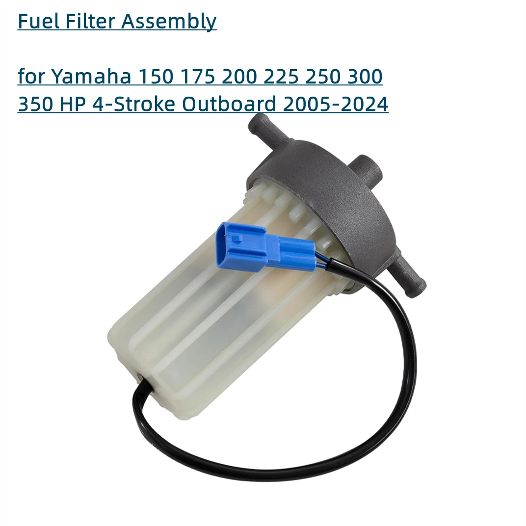 6P3-24560-03-00 Fuel Filter Assembly for Yamaha 150 175 200 225 250 300 350 HP 4-Stroke Outboard 2005-2024