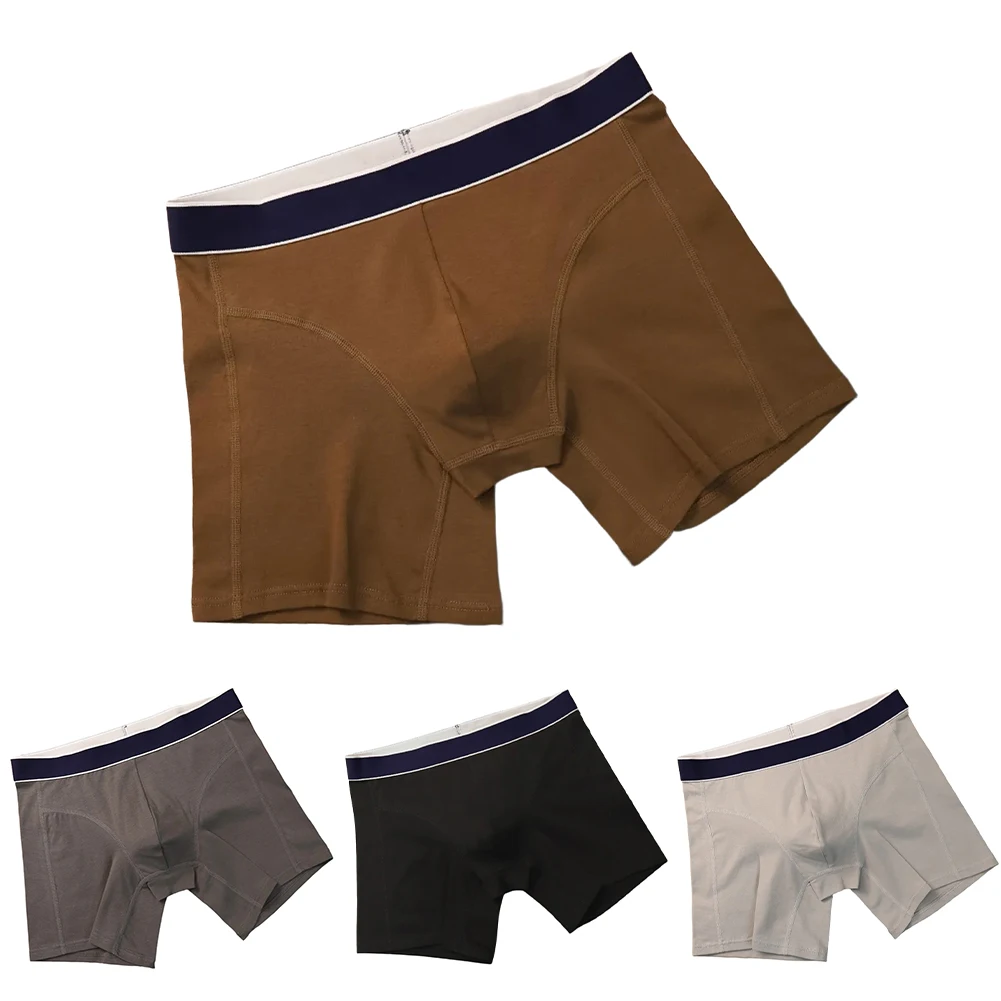 

Men Soft Panties Underwear Boxer Shorts Breathable V-Convex Pouch Homewear Trunk Absorbent Elastic Male Panties