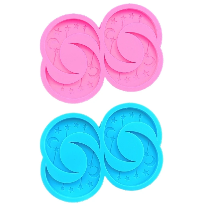 

Moon Decor Assembled Mold Silicone Earrings Mold Handmade Fashion Charm Molds for Jewelry Making Pendant Craft N0HE