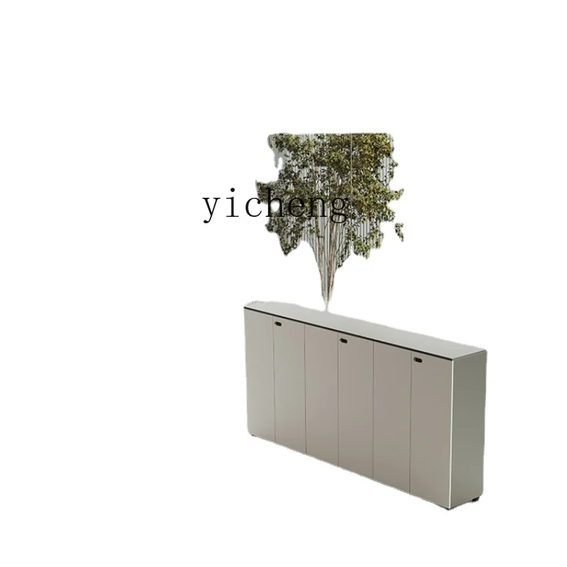 ZK Simple Macro White File Cabinet Office Partition Low Cabinet Modern Simple Storage Data Certificate