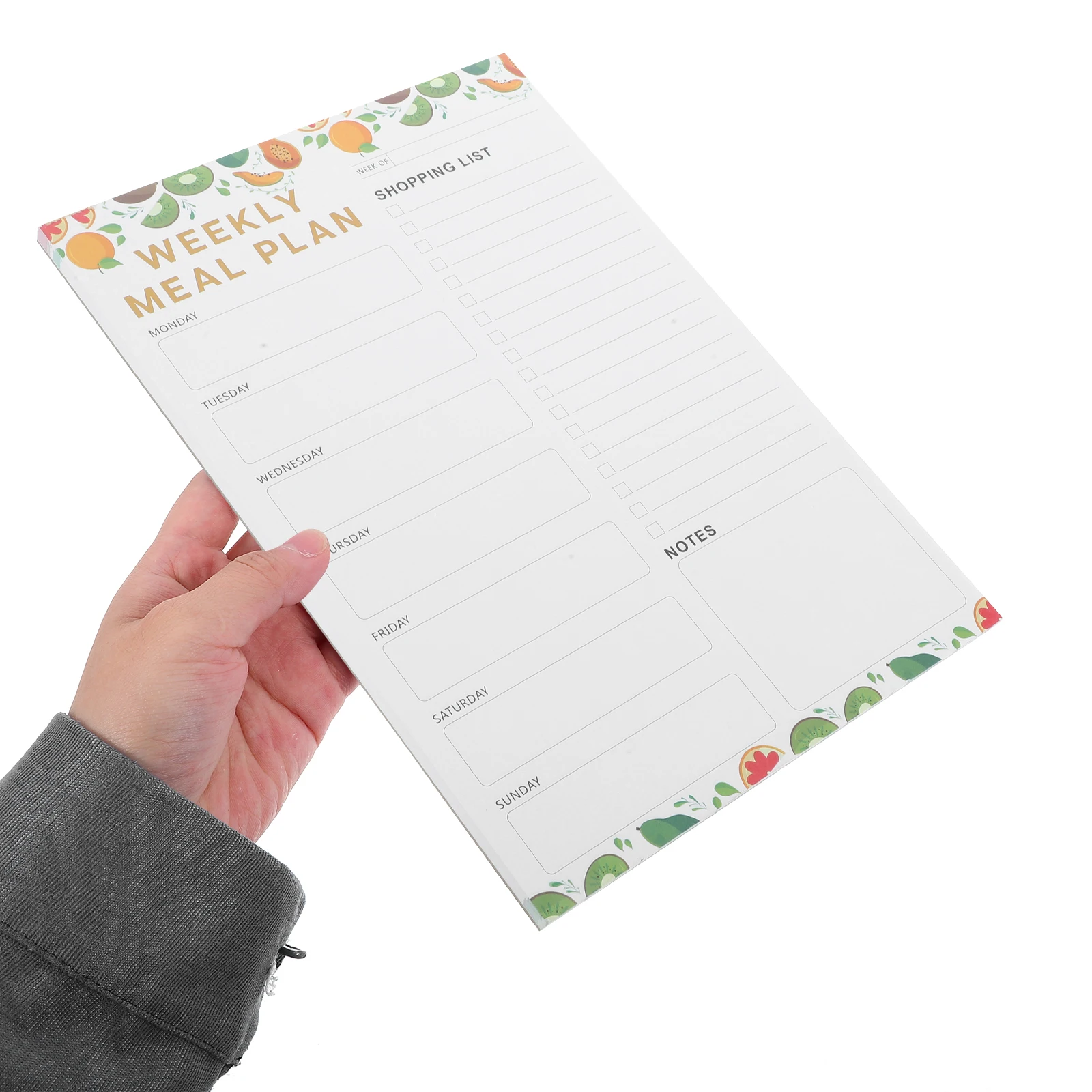 

60-листые наклейки на холодильник, список покупок, планировщик, блокнот для продуктов, планировщики для письма фруктов для еды