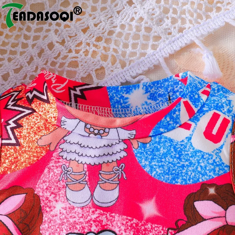 Newborn Infant Girls Clothes Children Outfit 2024 Summer Sleeveless Cartoon Letter Prints Short Top+Shorts Pants 2Pcs Set 6M-3Y