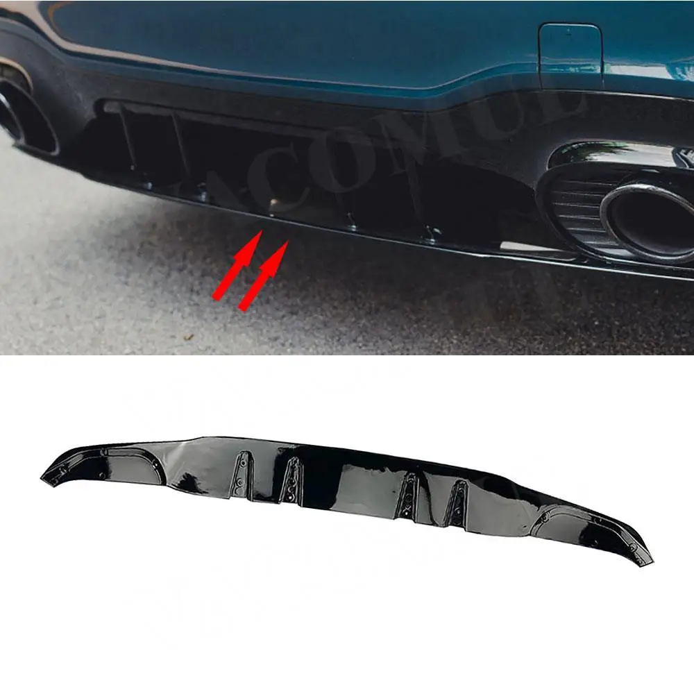 

VACOMUL Glossy Black Car Styling Rear Bumper Lip Diffuser Spoiler Splitter for Mercedes Benz A Class W177 A35 A45 AMG Sport