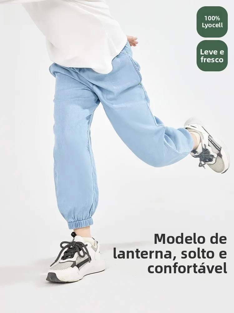 euv-kids'-summer-thin-lycocell-mosquito-resistant-jeans-loose-waist-long-pants-boys-and-girls-can-be-worn-breathable-comfortable