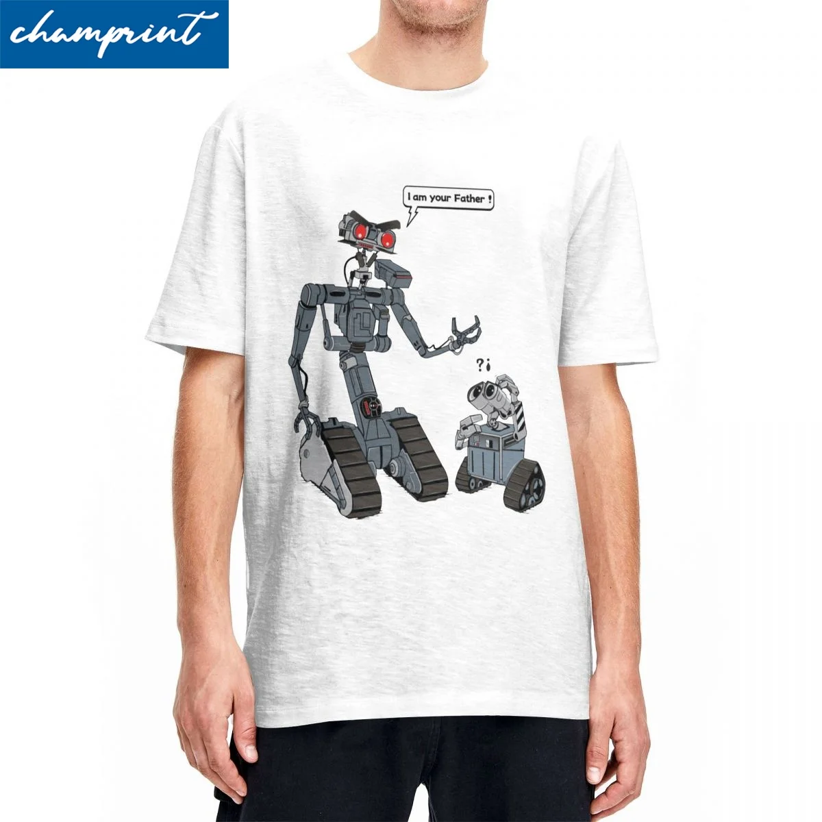 Men T-Shirt Related Circuits Vintage Cotton Tees Short Circuit Johnny 5 80s Retro Robot Movies T Shirt O Neck Clothes Gift Idea