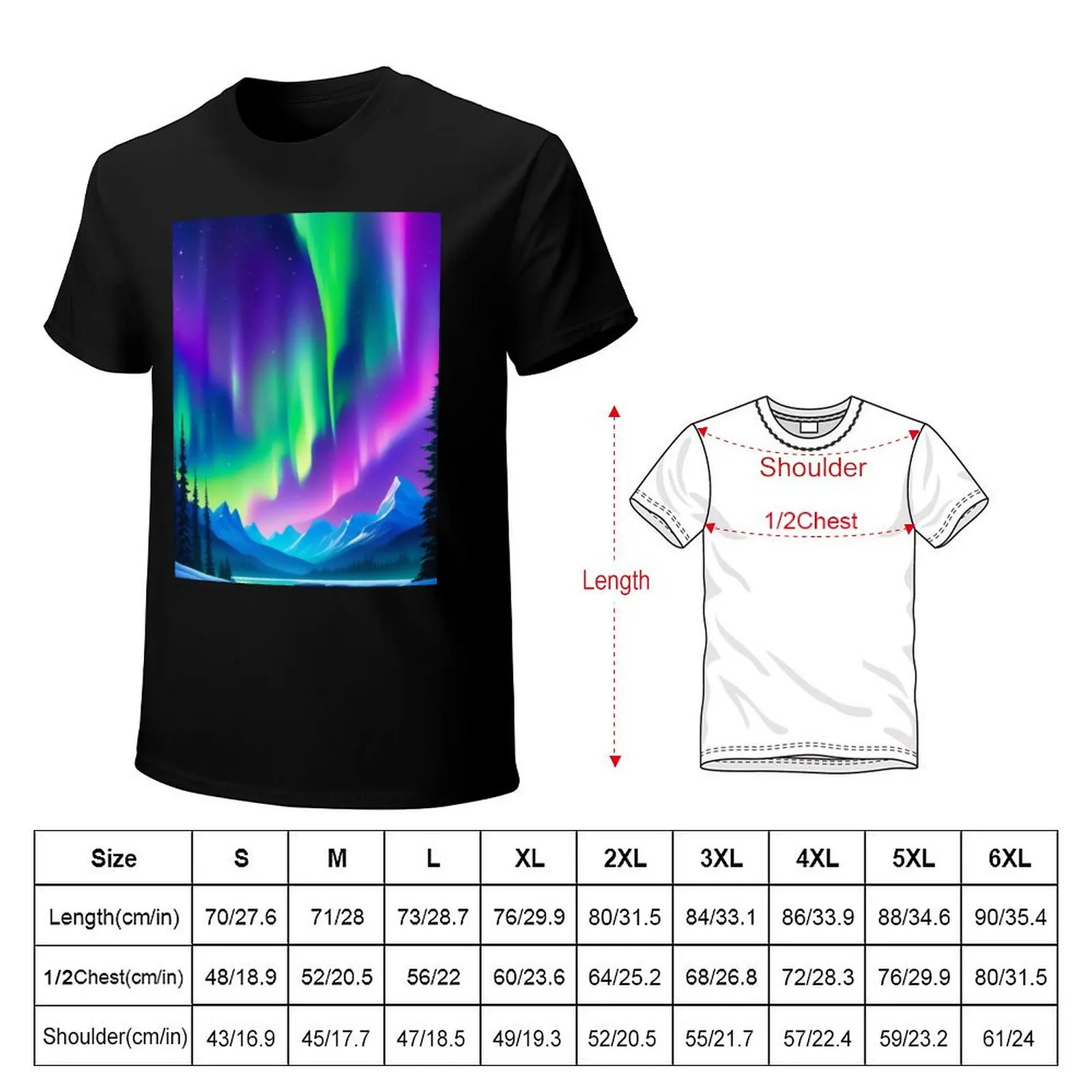 Aurora, The Northern lights T-Shirt t shirt man designer T-Shirt