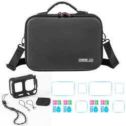 STARTRC Storage Shoulder Bag Case for Insta360 ACE Pro 2 Camera Accessories Waterproof PU Case Silicone Body Cover Glass films