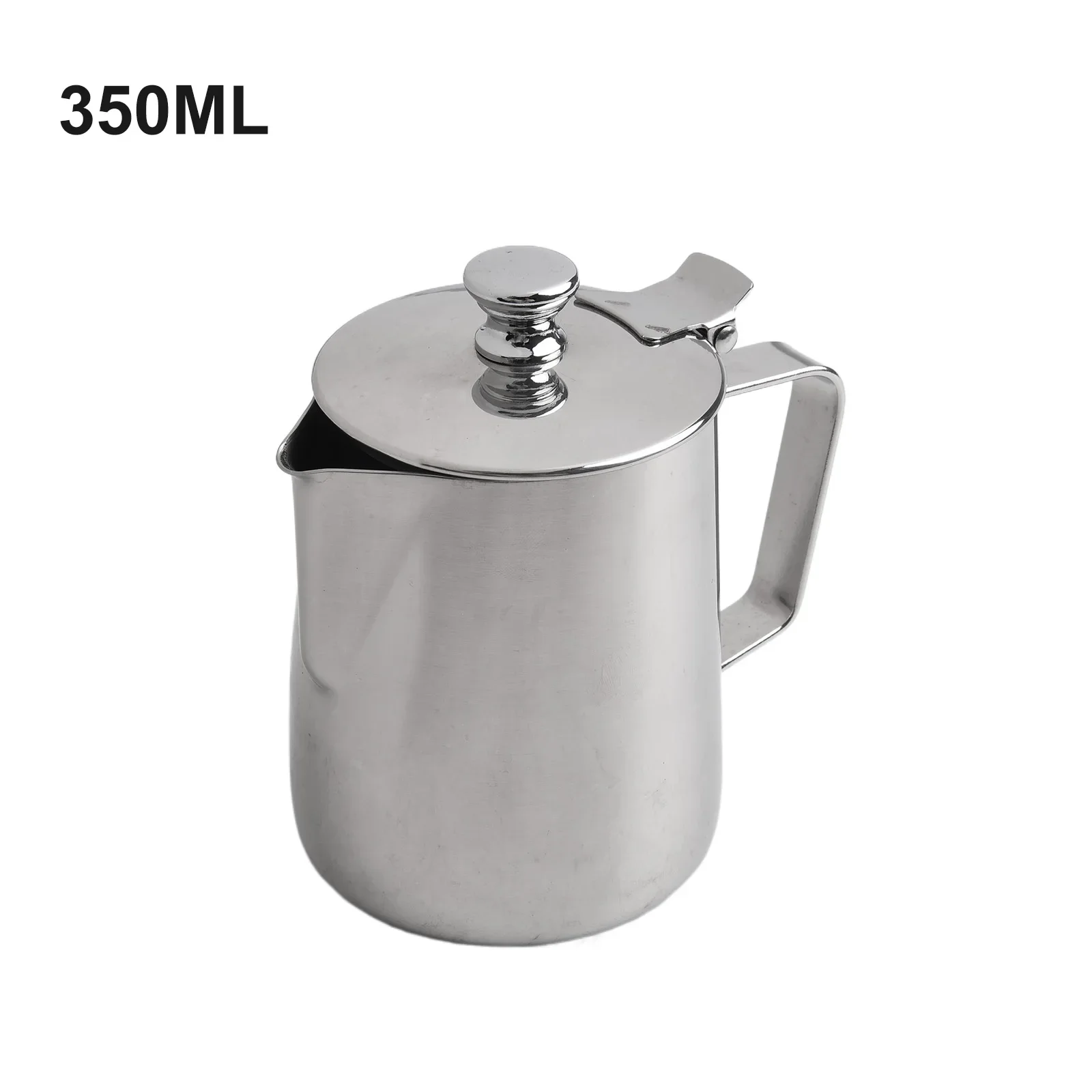 

Perfect Coffee Kettle Milk Frothing Pitcher Jug Sliver Special Lid Design Thick And Comfortable Body Various Uses