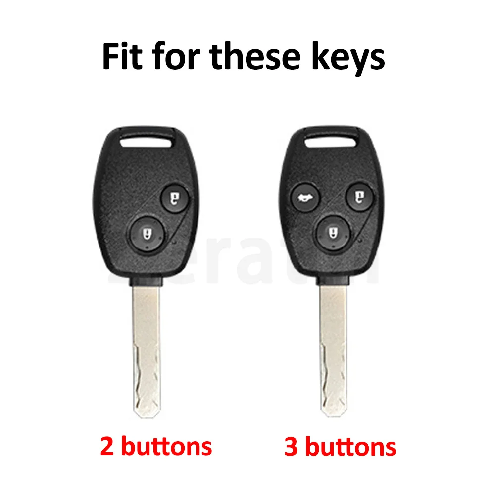 2 3 Buttons Soft TPU Car Key Case Cover For Honda Fit CIVIC JAZZ Pilot Accord CR-V Freed Freed Pilot StepWGN Insight Shell Fob