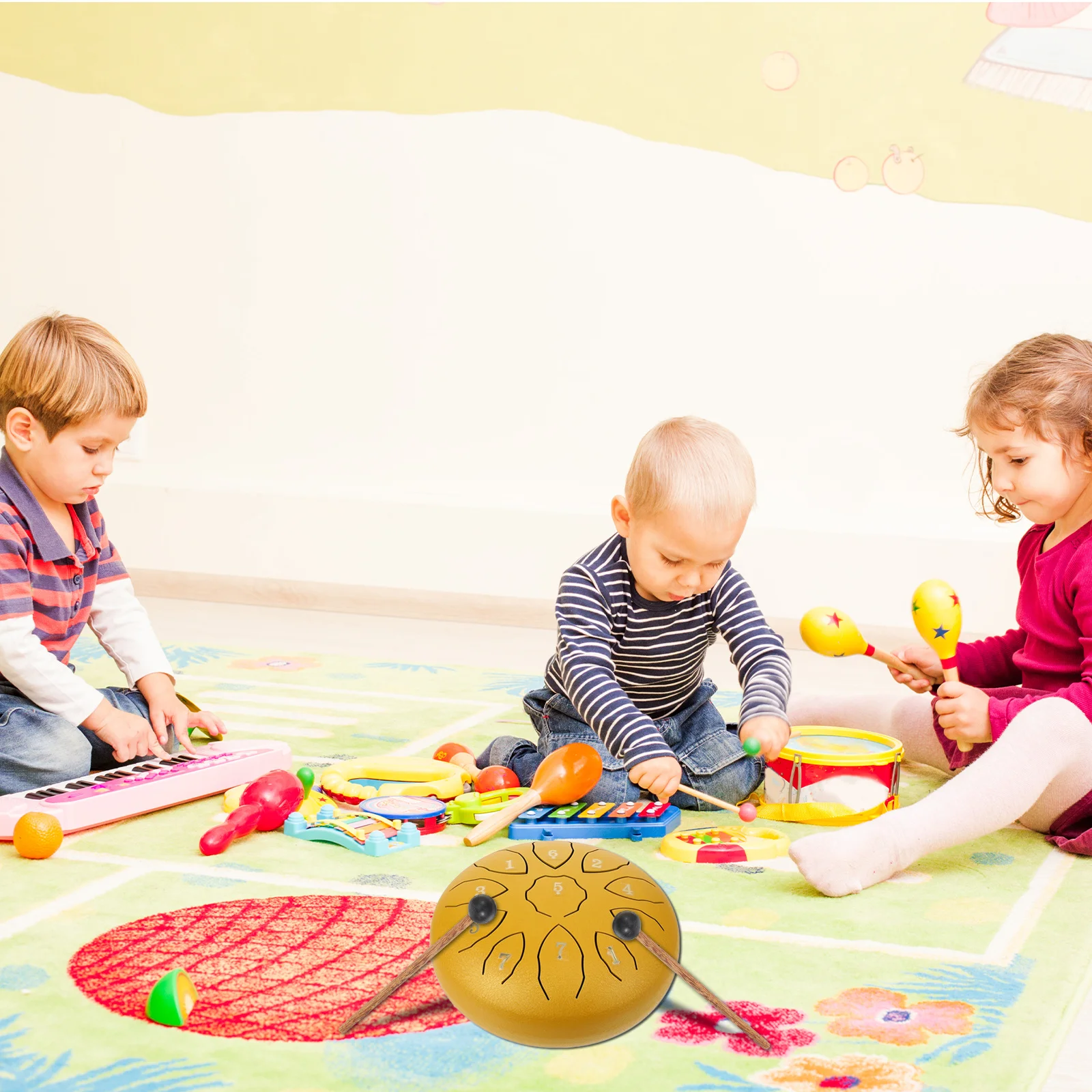 

1 set 1 Carbon Steel Ethereal Tongue Set Portable High Quality Percussion Instrument For Yoga Meditation Stylish Creative Set