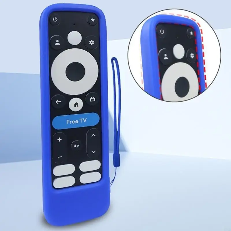 Schutzabdeckung hautfreundlicher Hülle für 2024 Onn 4K Fernbedienungskoffer Hauthülle mit lanyardschockdicht