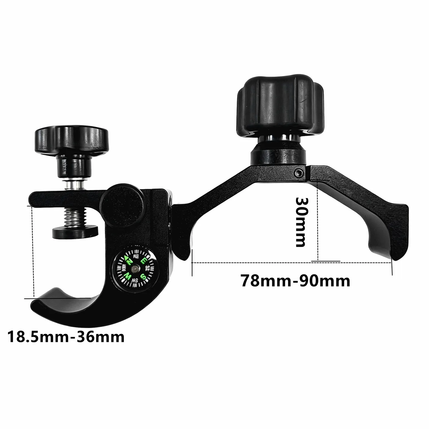 Data Collector Bracket with Built-in Compass For Hi-target iHand55 RTK Range Pole Mount Holder