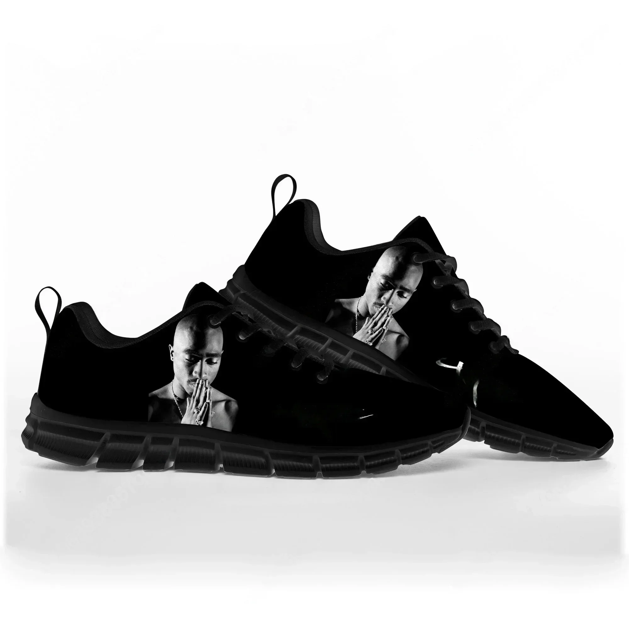 Rap 2Pac Tupac Sports Shoes Mens Womens  Sneakers All Eyez on Me Casual Custom High Quality Couple Shoes