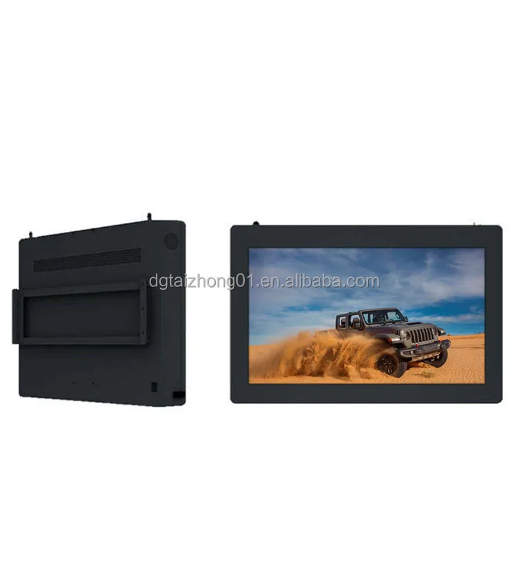 55-Zoll-Vertikaldisplay zur Wandmontage für den Außenbereich, 3000 Nits Helligkeit, digitale Beschilderung und Displays, IP65 wasserdicht, digital