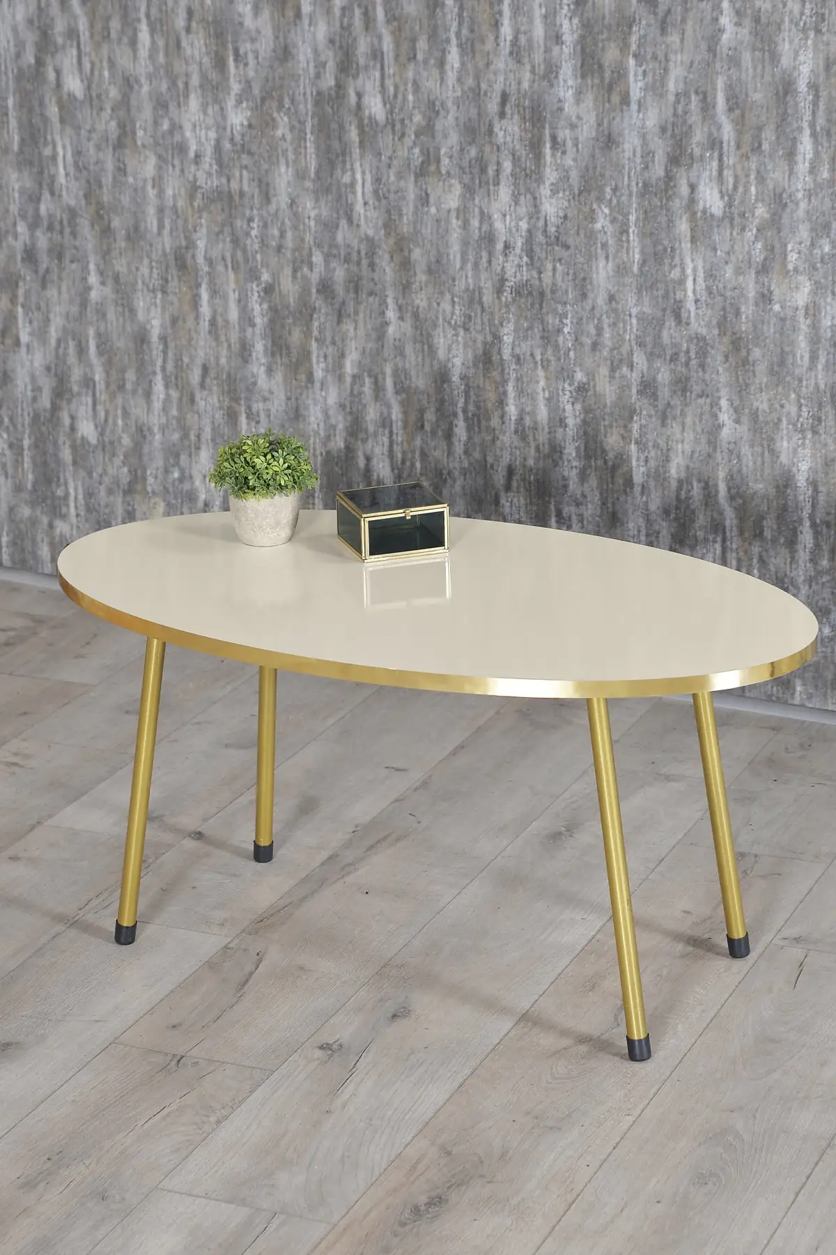 Modern Medium Table Scandinavian Gold Metal Foot Gold De Monte Medium Coffee Table Tea Coffee Service Table Ellipse Living Room Lounge Table