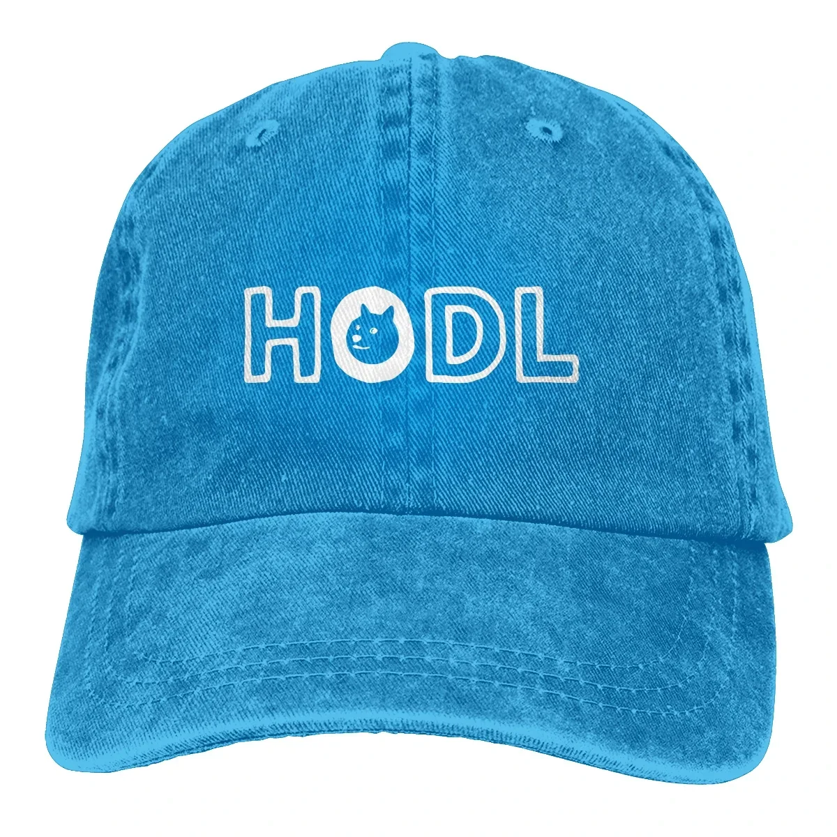 Doge Hodl Weiße Baseballkappe Herren Hüte Damen Visierschutz Snapback Dogecoin Kryptowährung Miners Meme Caps