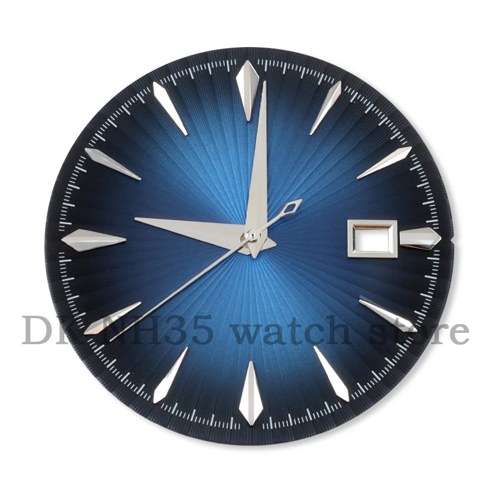 35mm NH35 Dial No Logo Stainless Steel Fit Cocktail Watch Face with Hands For NH35 NH36 Automatic Movement Watch Mod Accessory