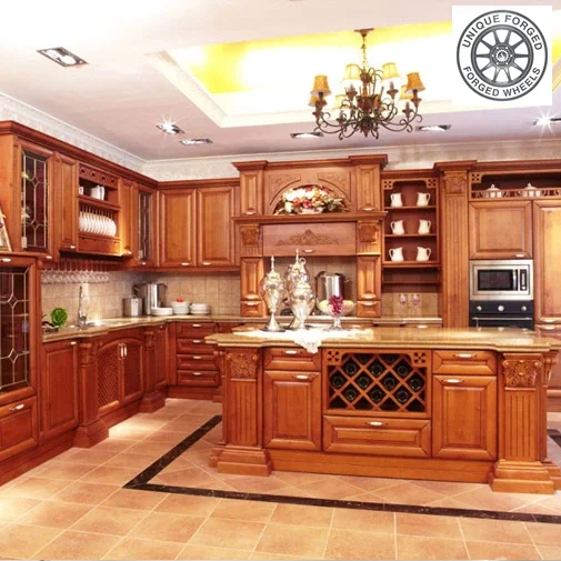 

Hot-selling American-style kitchen storage cabinets, prefabricated solid wood, factory-customized wall cabinets