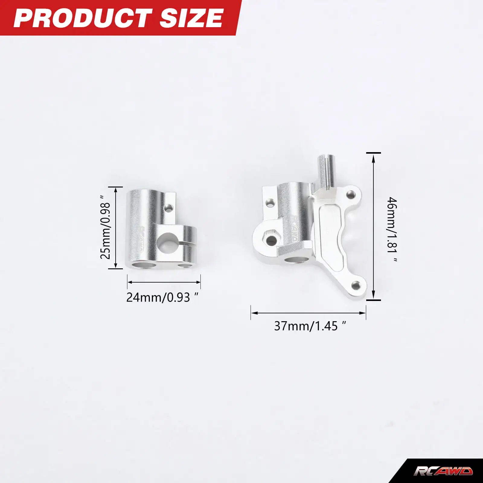 RCAWD Aluminum Fork Lug Set Promoto-MX for 1/4 Losi Promoto-MX Motorcycle RC upgrades part