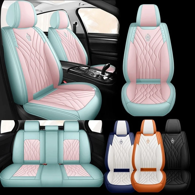 

Чехлы на автомобильные сиденья с яркими прошитыми чехлами, полный комплект 5-местных сидений — удобная и прочная кожа Napa, всесезонные, подходят для большинства автомобилей