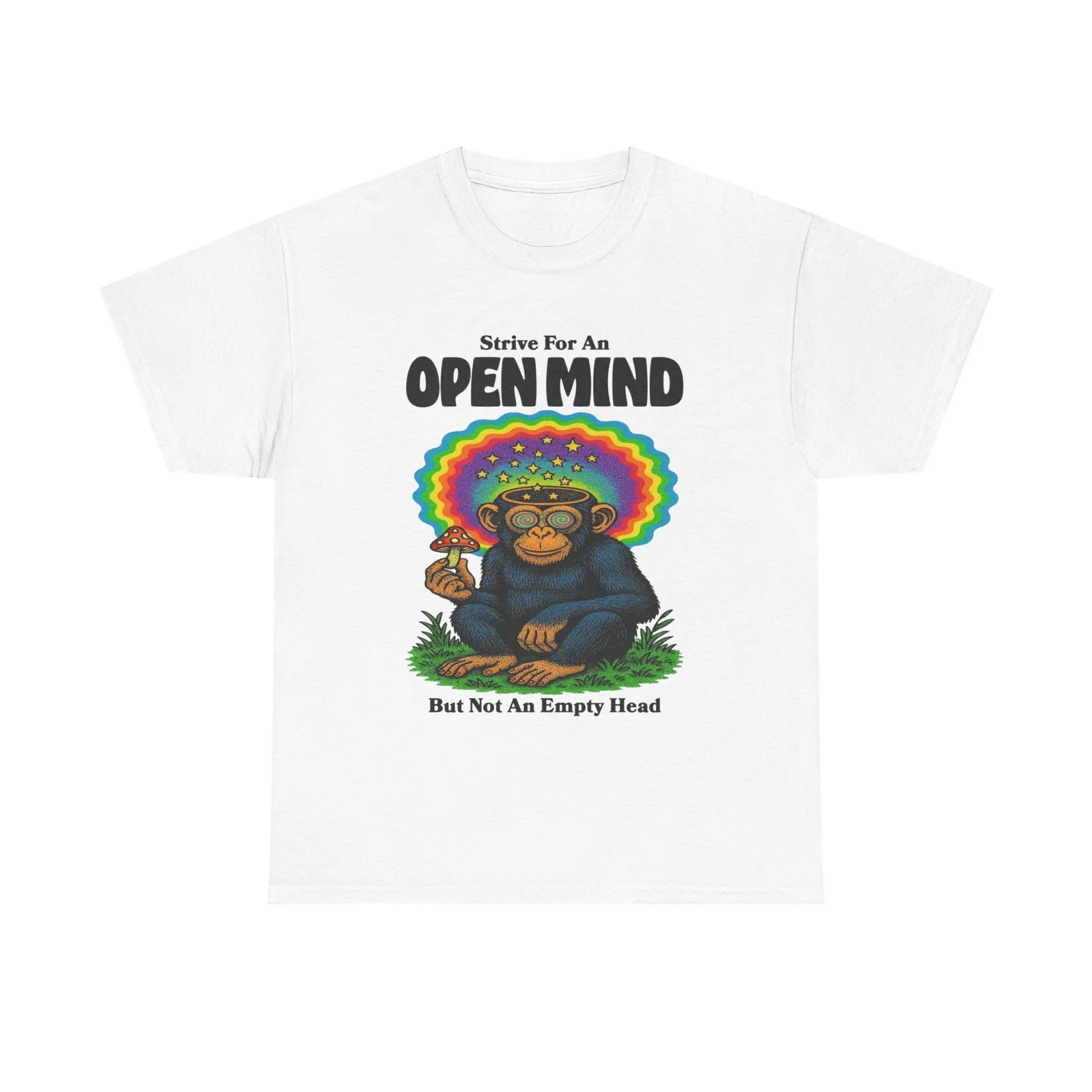 Strive For An Open Mind Graphic T-Shirt Unisex Heavy Cotton Tee Gift