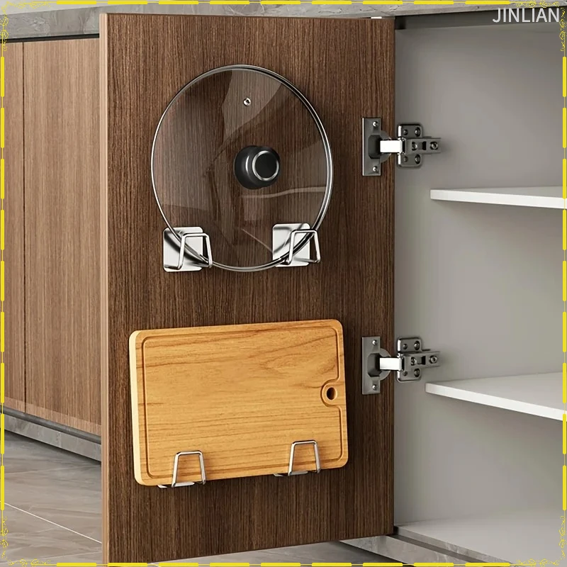 Stainless Steel Kitchen Sink Storage Rack Punch-Free Adhesive Sponge Draining Wall-Mounted Accessory Storage Hook