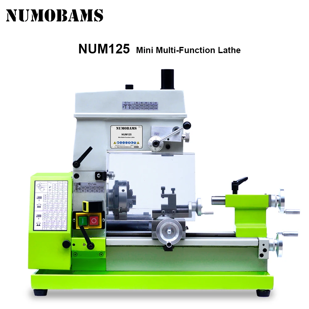 New Arrival!!! NUM125 120W AC Motor 2 in 1 Multi Function Watch Making Lathe&Drill Machine