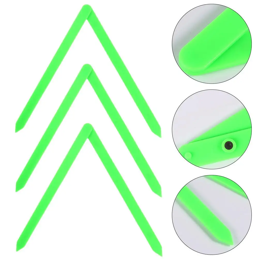 พลาสติกมุมสาธิต 3 ชิ้นแม่เหล็กช่วยสอนโรงเรียนคณิตศาสตร์เครื่องมือกระดานดําความรู้การศึกษา