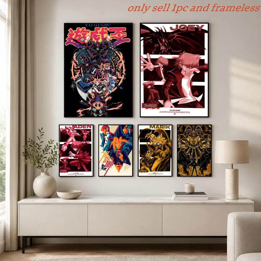Anime Games Y-Yu-Gi-Oh Poster Painting Prints Wall Art Picture Film Room Home Bar Cafe Decor Mural