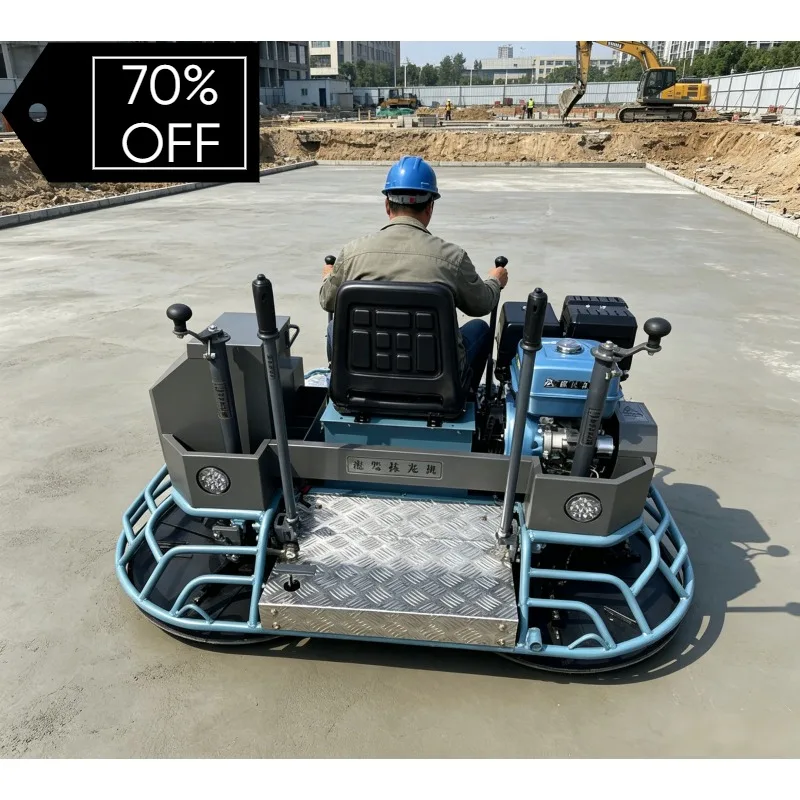 Stable‑Performance 80 Type Ride‑on Concrete Smoothing Machinery High‑Efficiency Power Trowel for Daily Construction Tasks