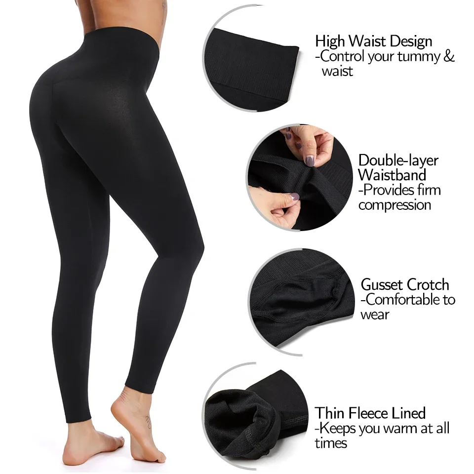 Vaslanda mulheres calças de emagrecimento cintura alta jeggings barriga controle calcinha sem costura leggins moldar calças cintura trainer