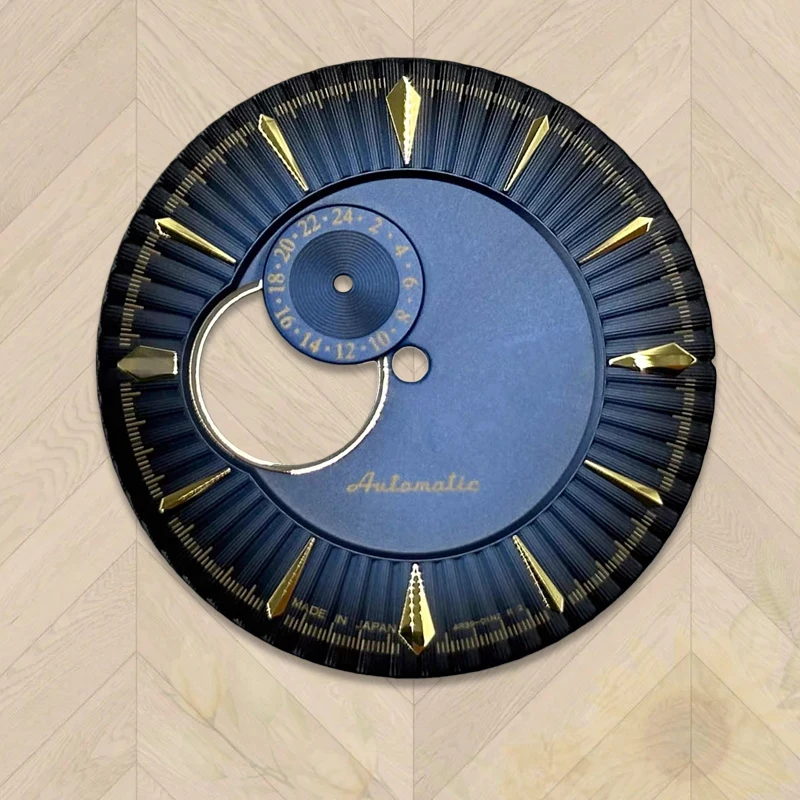 قرص NH39 بشعار كوكتيل S مقاس 35 مم متوافق مع أجزاء الساعة الميكانيكية غير المضيئة لحركة NH39