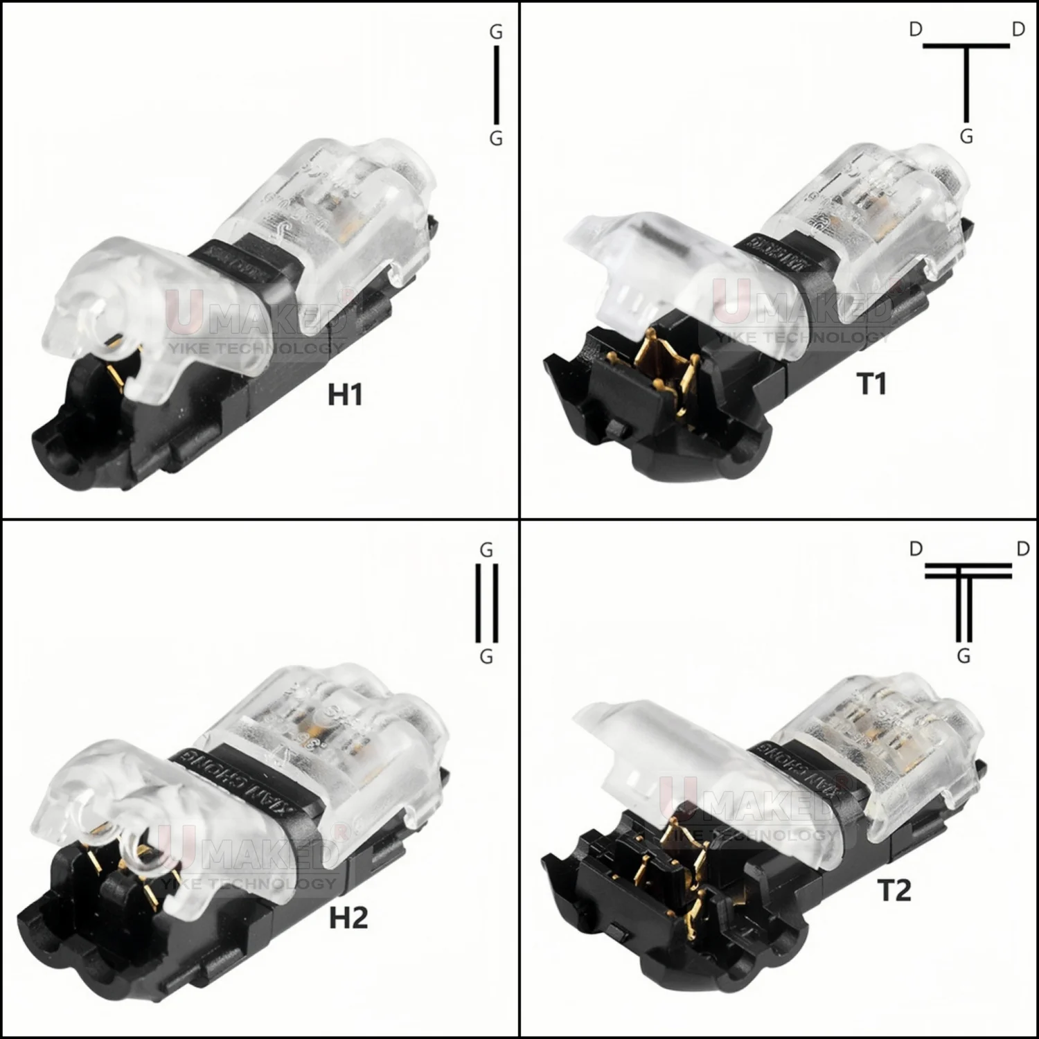 5Pcs T Type 1 Pin L…